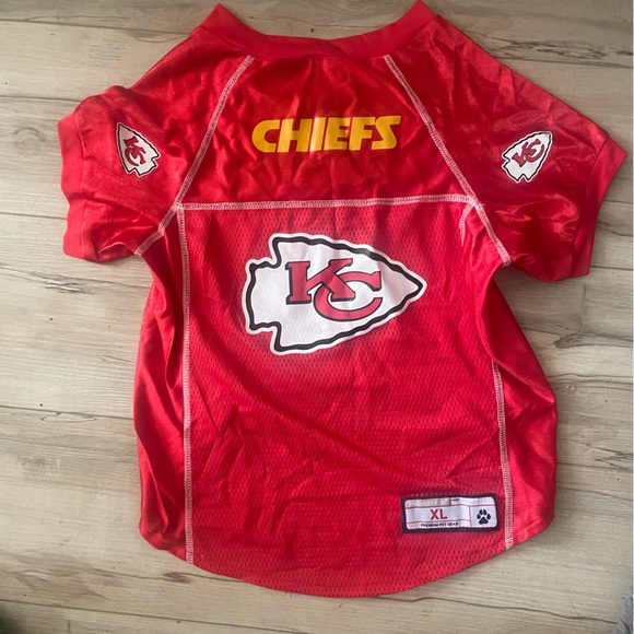 Littlearth NFL Personalized Stretch Dog & Cat Jersey, Kansas City Chiefs, XL - Picture 5 of 6